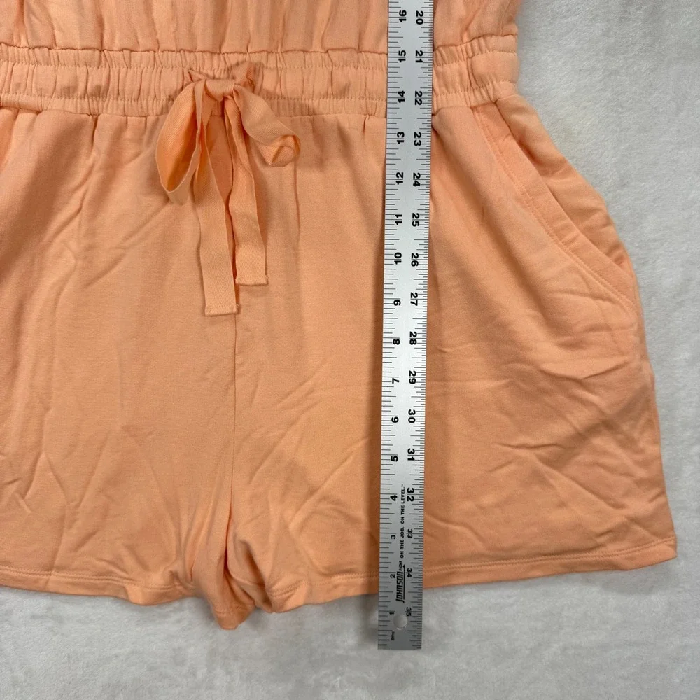 Daily Ritual‎ Romper Drawstring Waist Sleeveless Casual Jumpsuit Size M